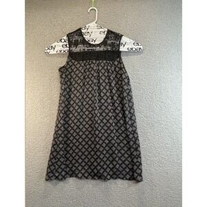 Bebop Women's Bohemian Black Lined Halter Sleeveless Short Dress Size XL‎